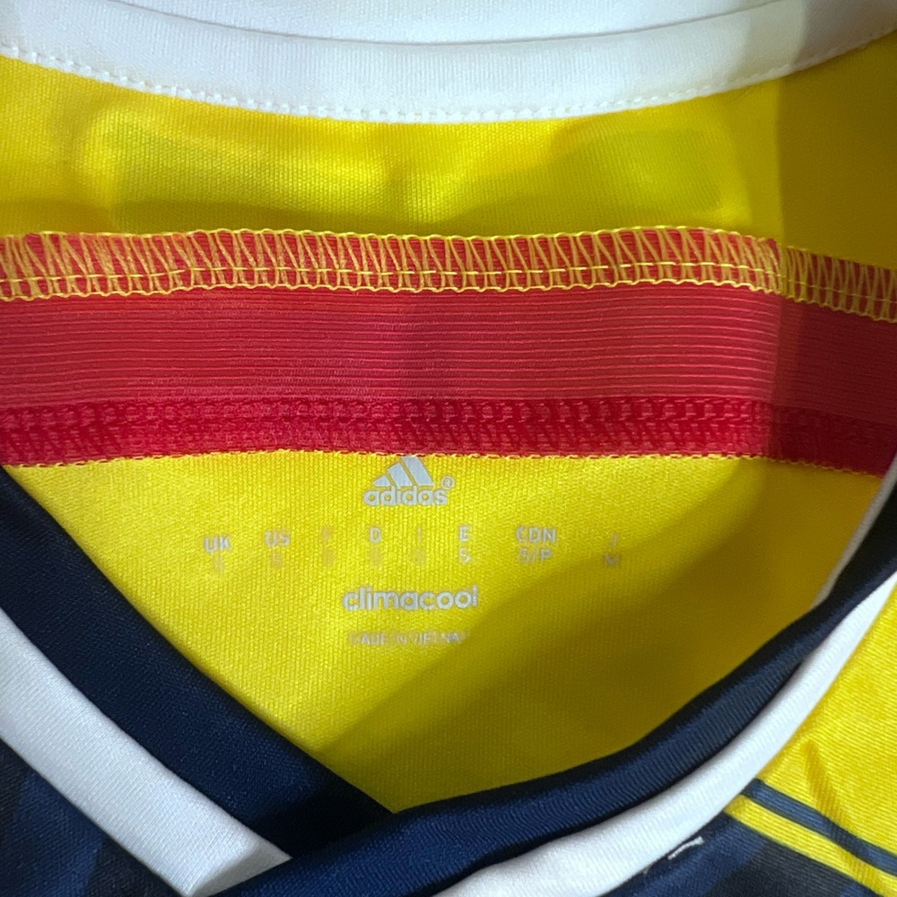 Adidas Yellow and Navy Soccer Jersey - Picture 5 of 10